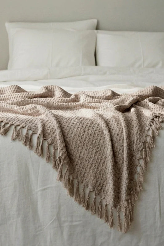 Couvre-lit texturé – Latte