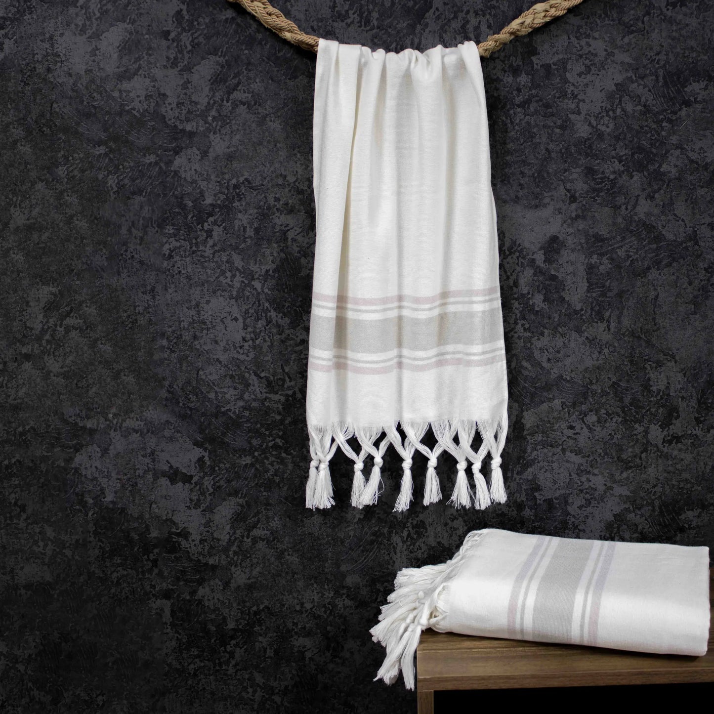 Ensemble de serviettes de plage et de hammam AquaSOFT® Peshtemal