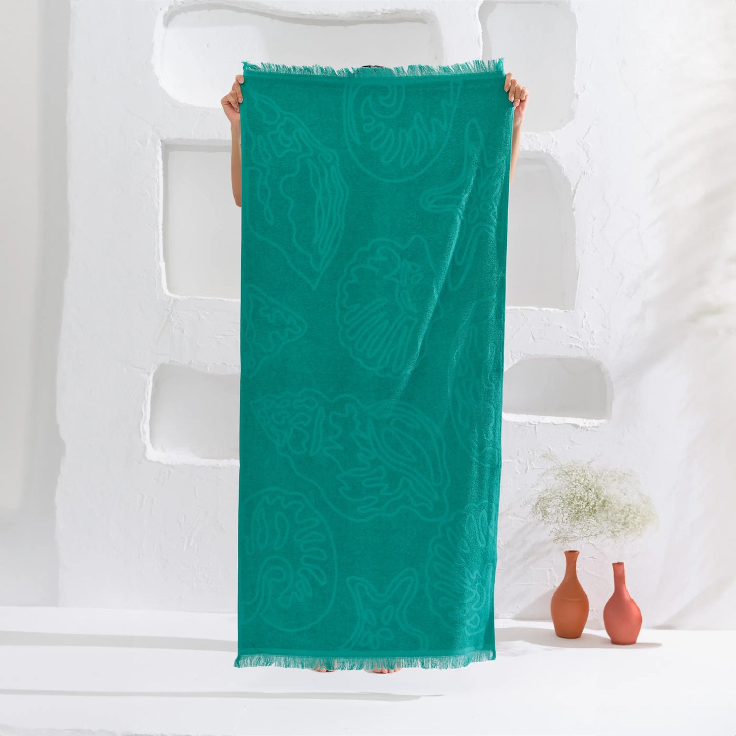 Serviette de plage 70×150 cm Shell AquaSOFT® Riviera