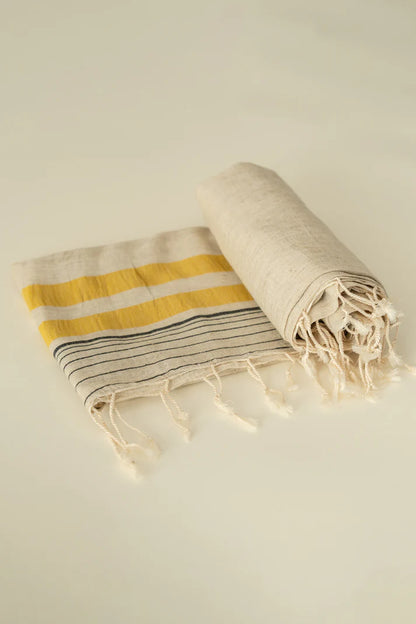 Pestemal 90×170 cm Myra Saffron – PURENEST® Pestemal