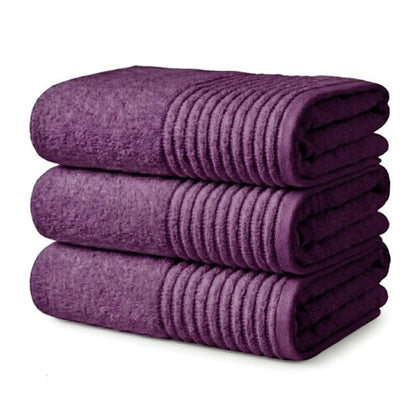 Badetuch in Aubergine – 100% Baumwolle, 100×150 cm | Handtuchshop.ch