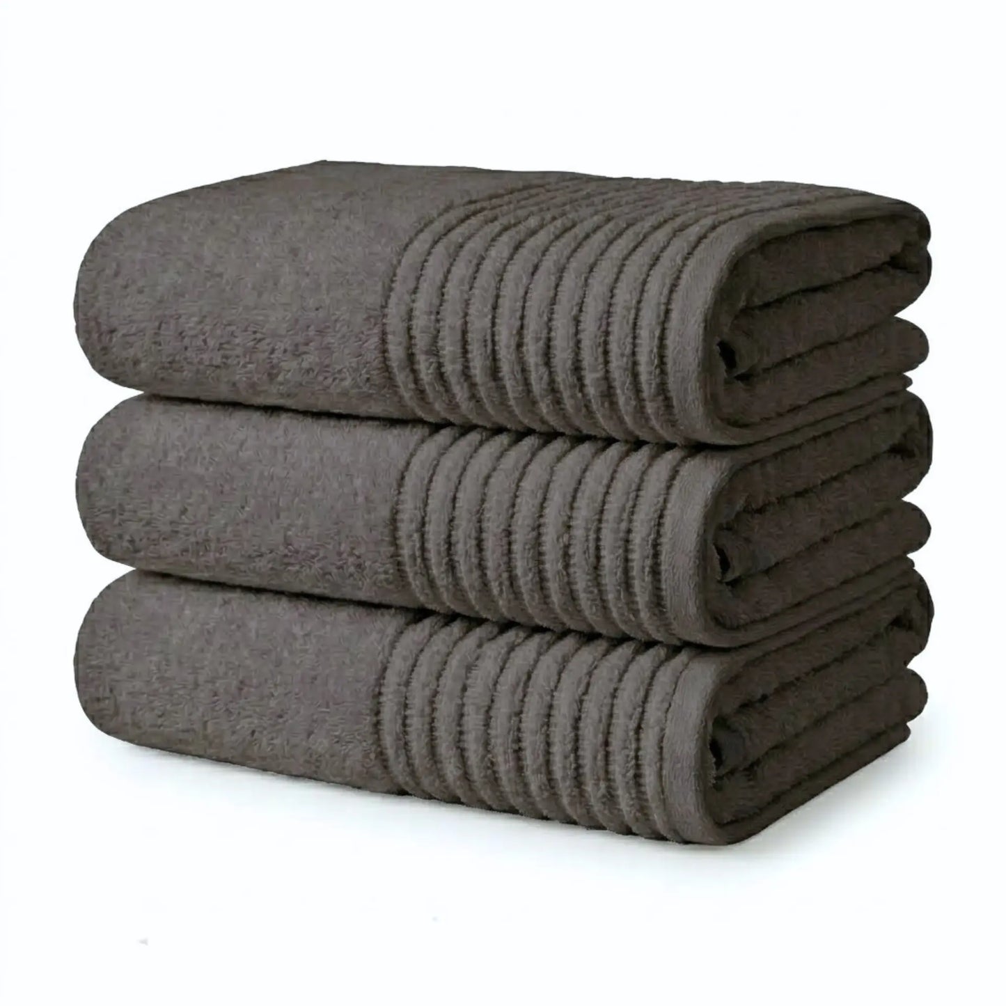 Badetuch in Dunkelgrau – 100% Baumwolle, 100×150 cm | Handtuchshop.ch