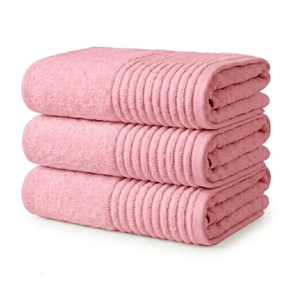Badetuch in Rosa – 100% Baumwolle, 100×150 cm | Handtuchshop.ch
