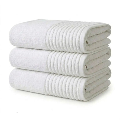 Badetuch in Weiss – 100% Baumwolle, 100×150 cm | Handtuchshop.ch