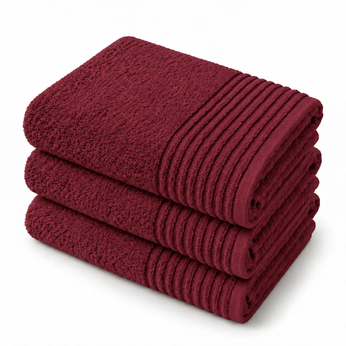 Saunatuch in Bordeaux – 100% Baumwolle, 100×200 cm | Handtuchshop.ch