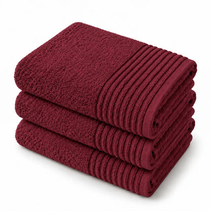 Saunatuch in Bordeaux – 100% Baumwolle, 100×200 cm | Handtuchshop.ch