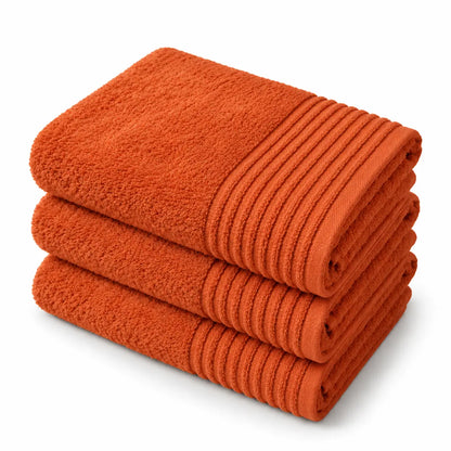 Saunatuch in Orange – 100% Baumwolle, 100×200 cm | Handtuchshop.ch