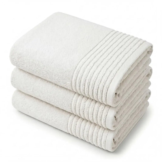 Saunatuch in Weiss – 100% Baumwolle, 100x200 cm | Handtuchshop.ch