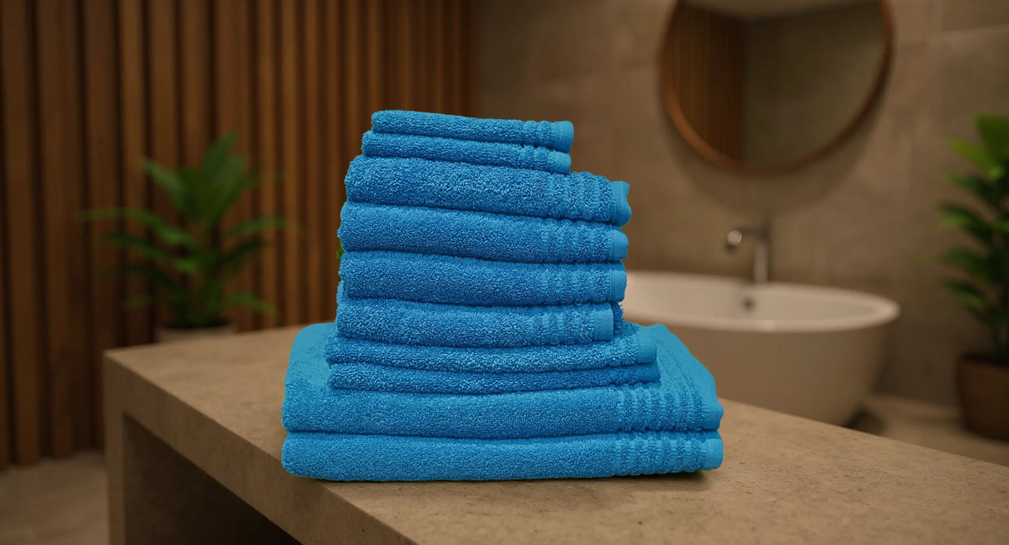 Set de 10 serviettes «Premium» en éponge AquaSOFT®