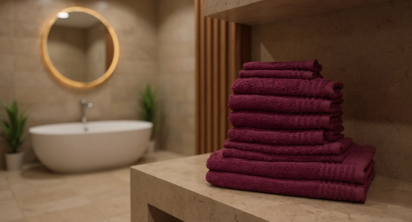 Set de 10 serviettes «Premium» en éponge AquaSOFT®