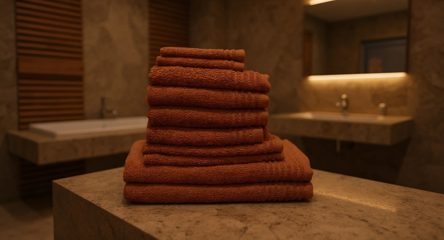 Set de 10 serviettes «Premium» en éponge AquaSOFT®