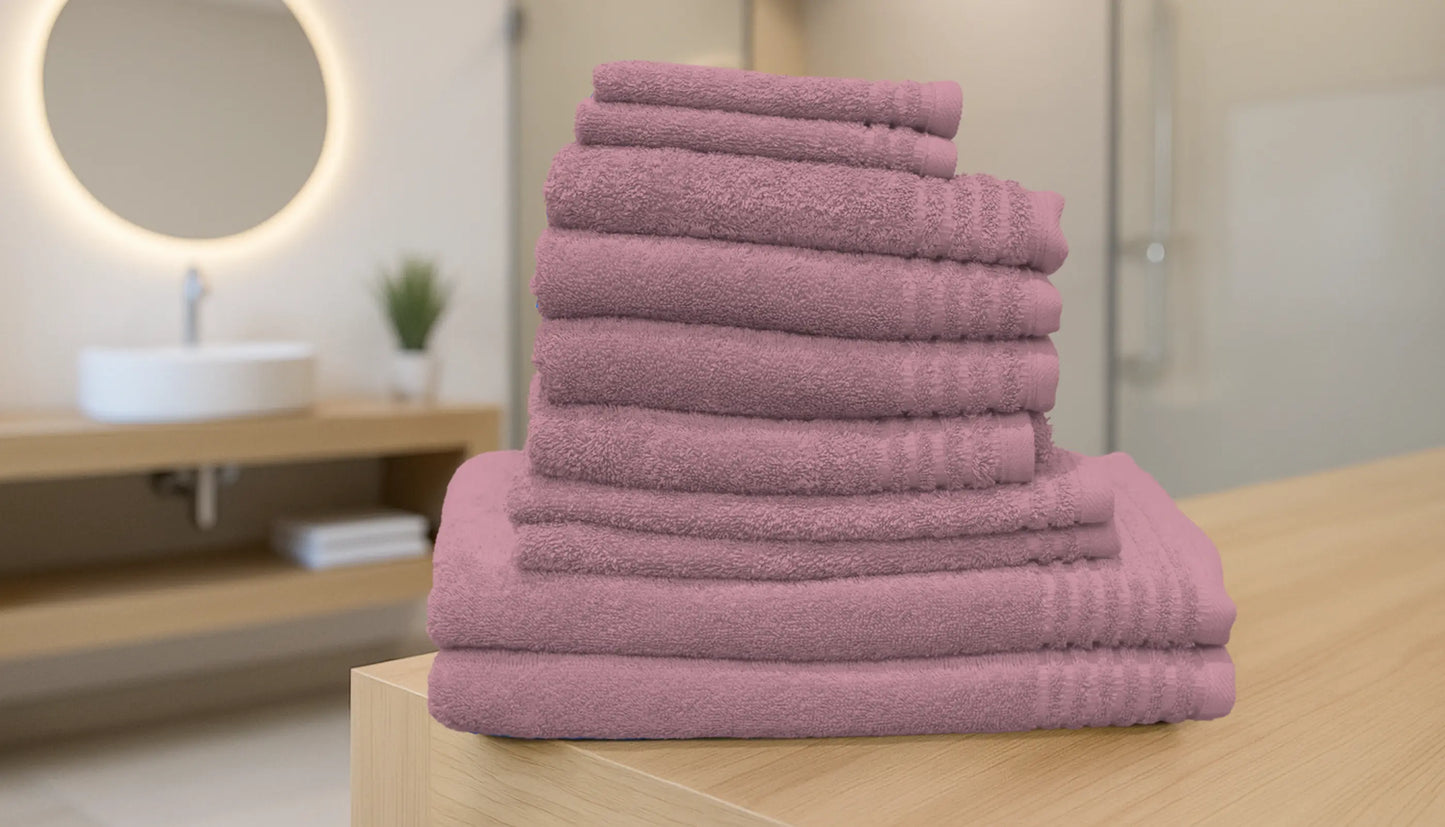 Set de 10 serviettes «Premium» en éponge AquaSOFT®