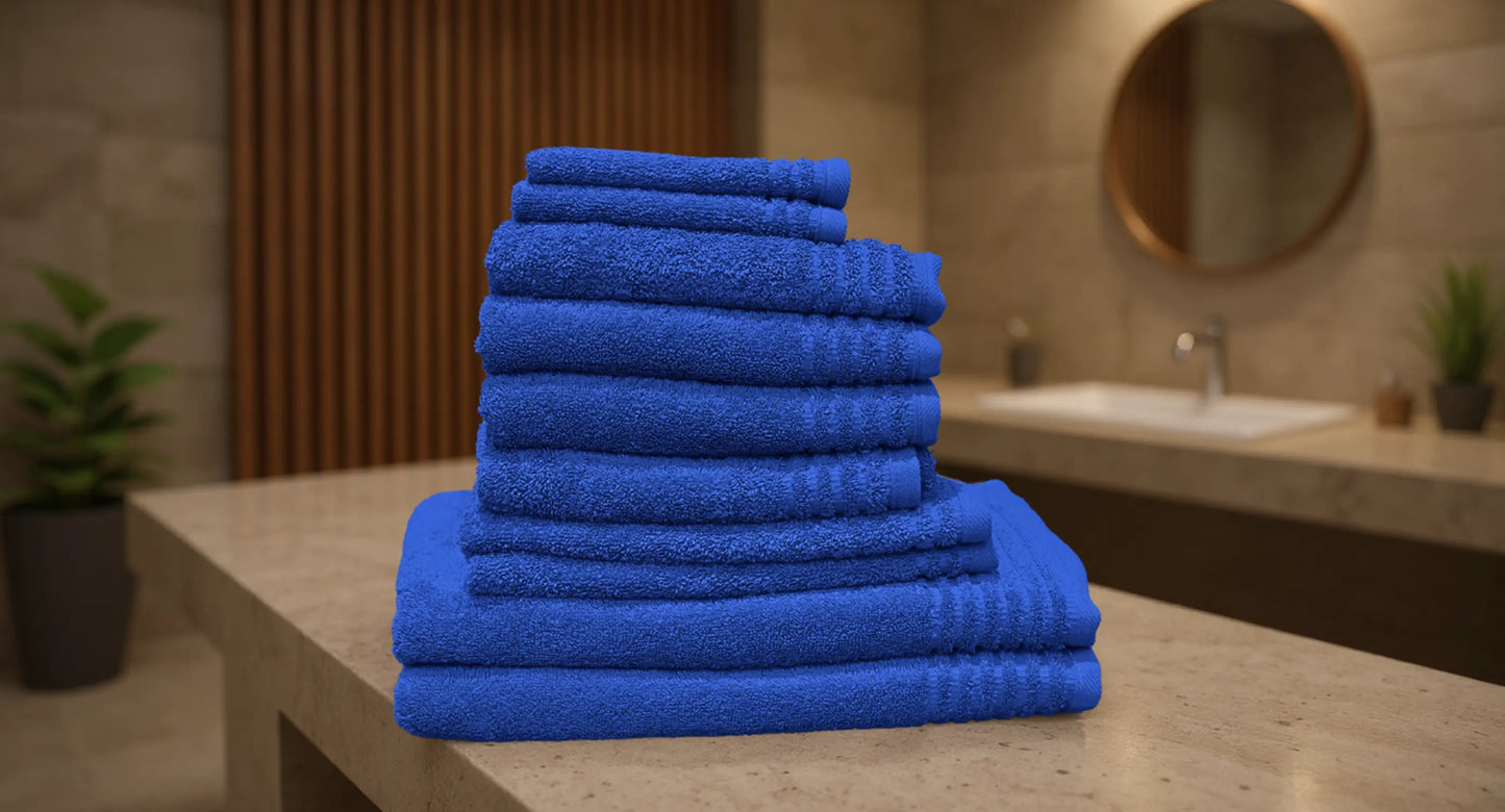 Set de 10 serviettes «Premium» en éponge AquaSOFT®