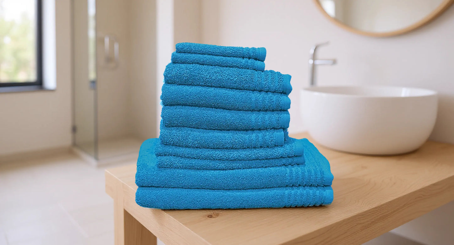 Set de 10 serviettes «Premium» en éponge AquaSOFT®