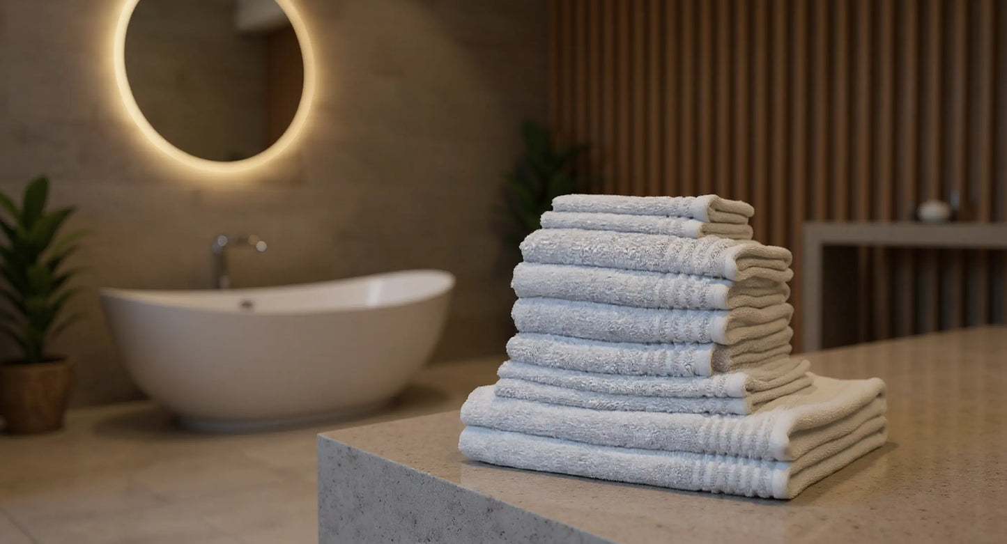 Set de 10 serviettes «Premium» en éponge AquaSOFT®