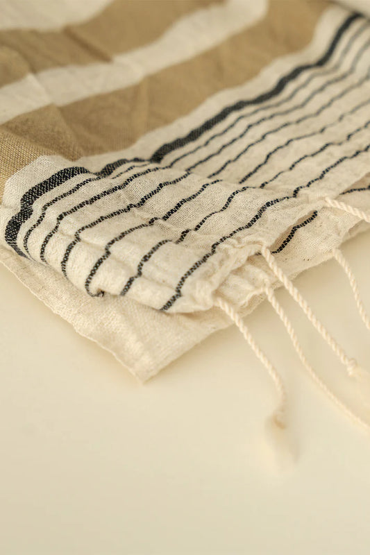 Fouta Myra Moss 90x170 – Mélange lin