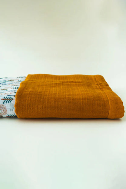 Couverture bébé motif sapin 90×110 cm