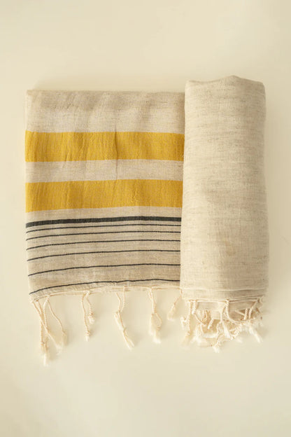 Pestemal 90×170 cm Myra Saffron – PURENEST® Pestemal