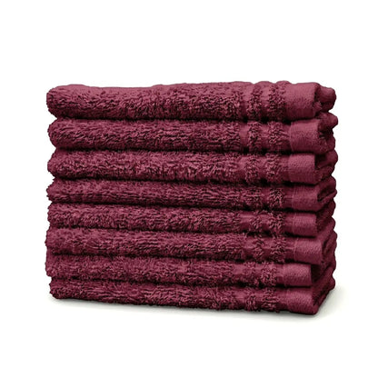 Waschlappen in Bordeaux – 100% Baumwolle, 30x30 cm | Handtuchshop.ch