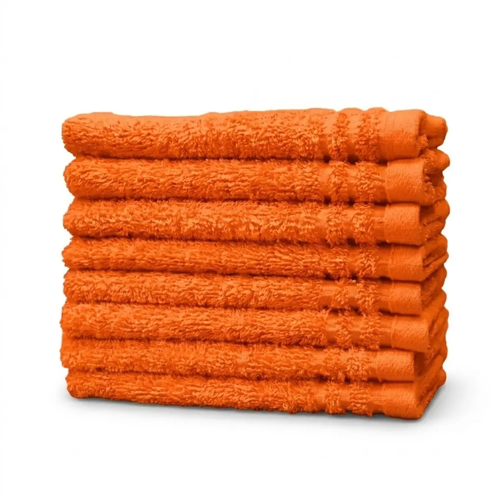 Waschlappen in Orange – 100% Baumwolle, 30x30 cm | Handtuchshop.ch
