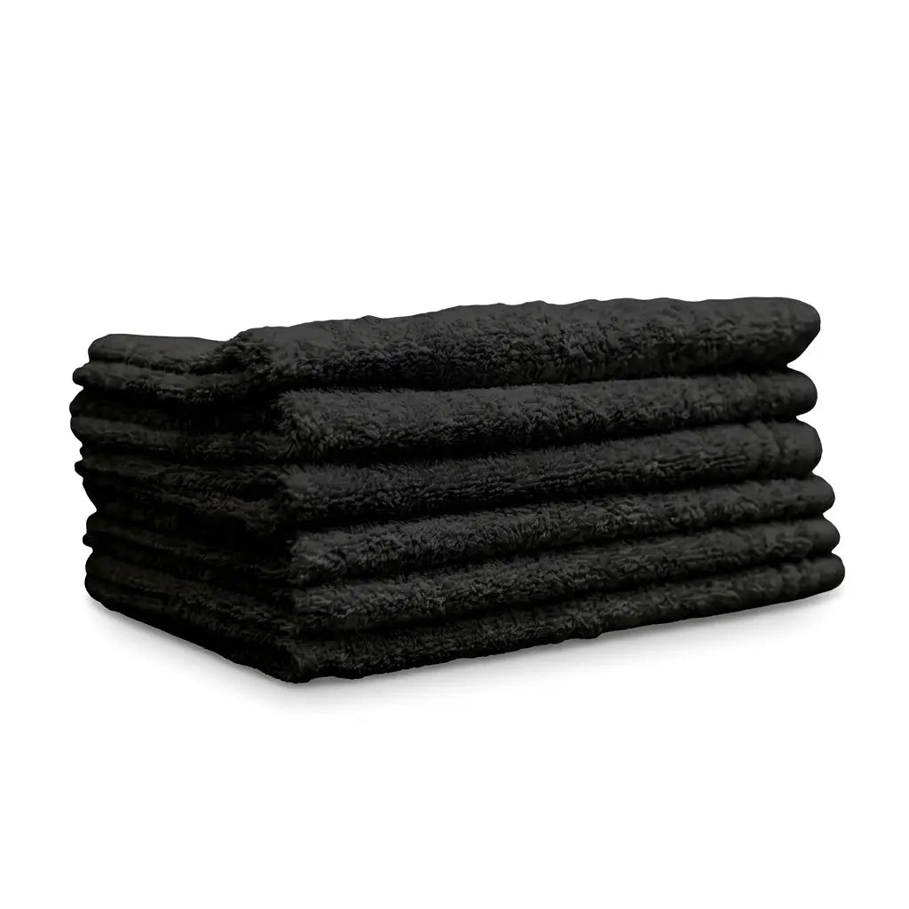 Gästetuch in Schwarz – 100% Baumwolle, 30x50 cm | Handtuchshop.ch