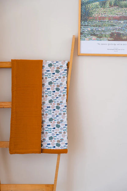 Couverture bébé motif sapin 90×110 cm