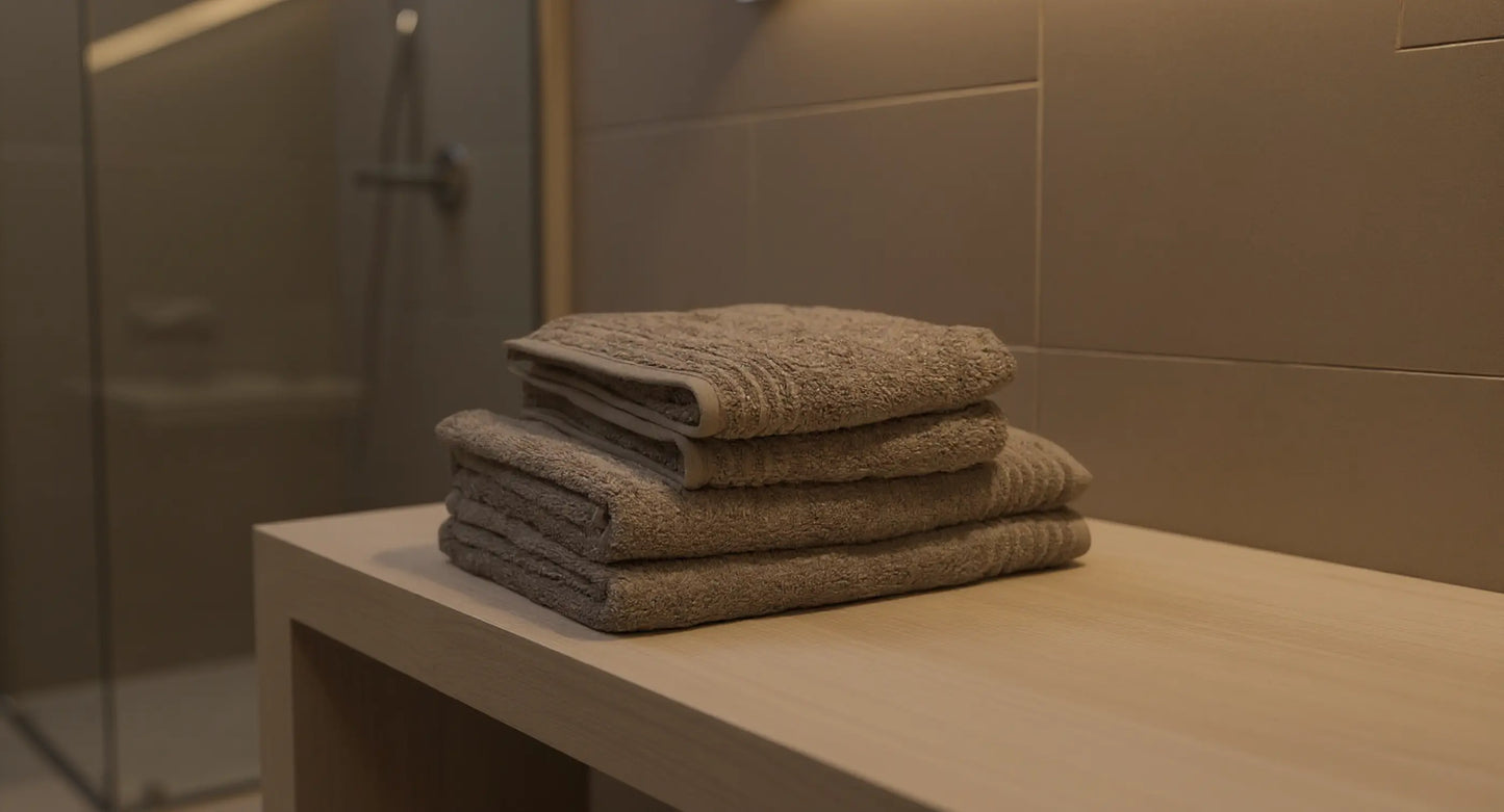 Set de 4 serviettes en éponge AquaSOFT® Sense