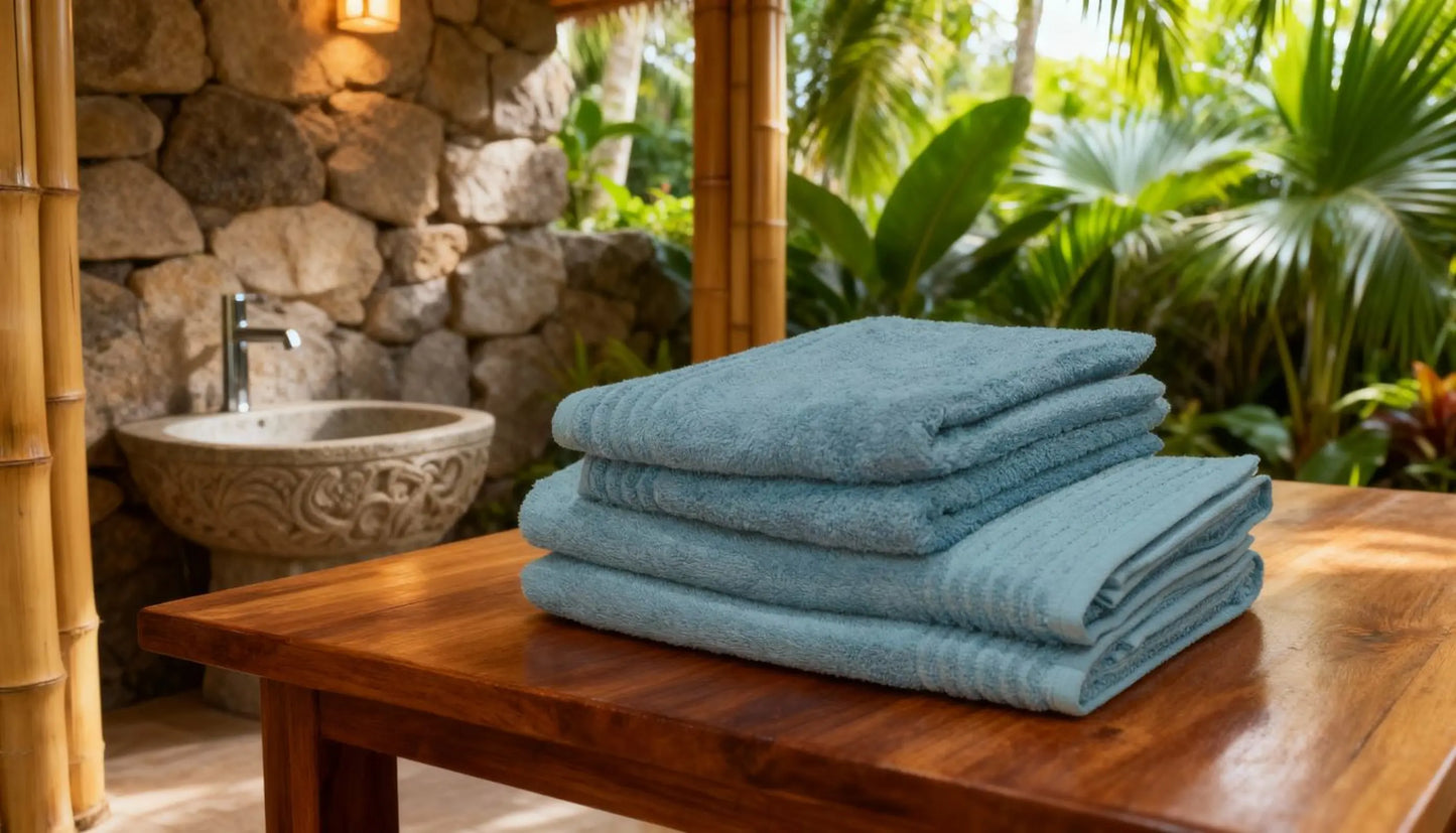 Set de 4 serviettes en éponge AquaSOFT® Sense