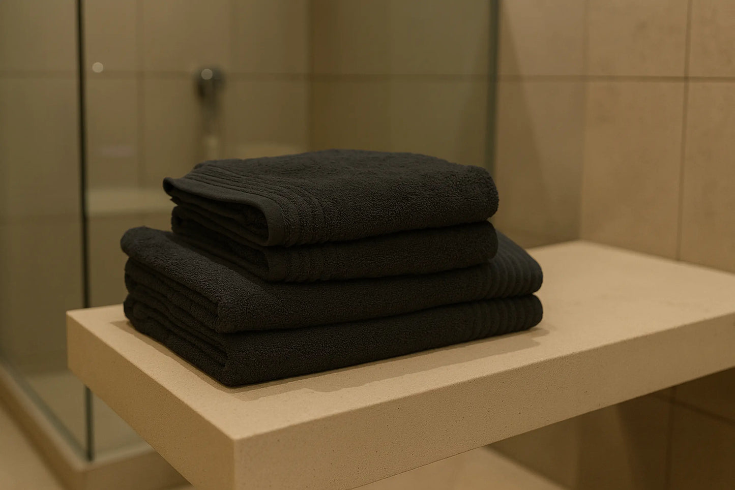 Set de 4 serviettes en éponge AquaSOFT® Sense