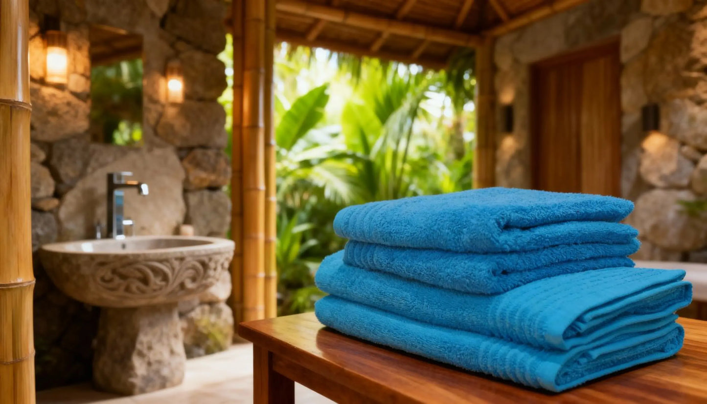 Set de 4 serviettes en éponge AquaSOFT® Sense