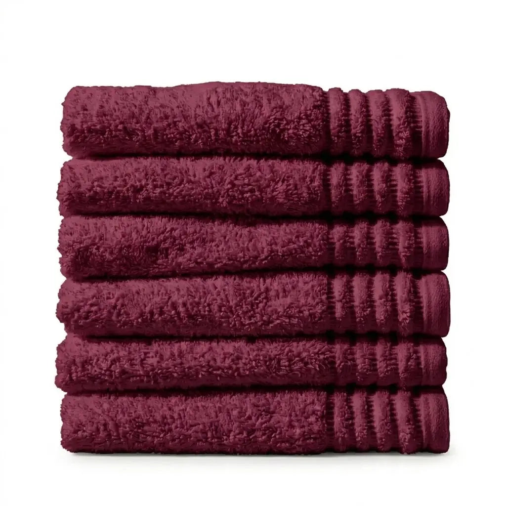 Handtuch in Bordeaux – 100% Baumwolle, 50x90 cm | Handtuchshop.ch