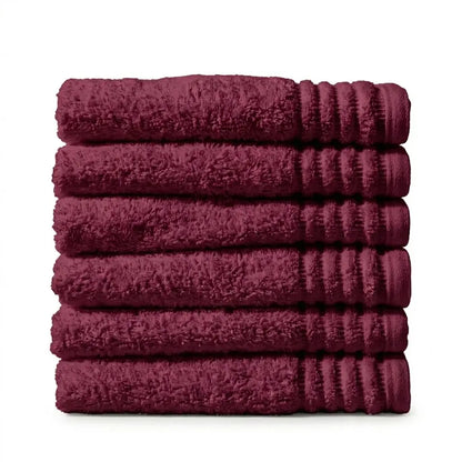 Handtuch in Bordeaux – 100% Baumwolle, 50x90 cm | Handtuchshop.ch