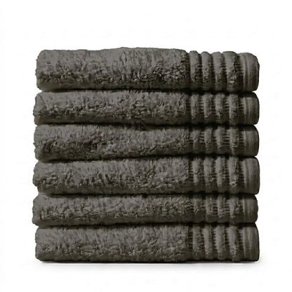 Handtuch in Dunkelgrau – 100% Baumwolle, 50x90 cm | Handtuchshop.ch