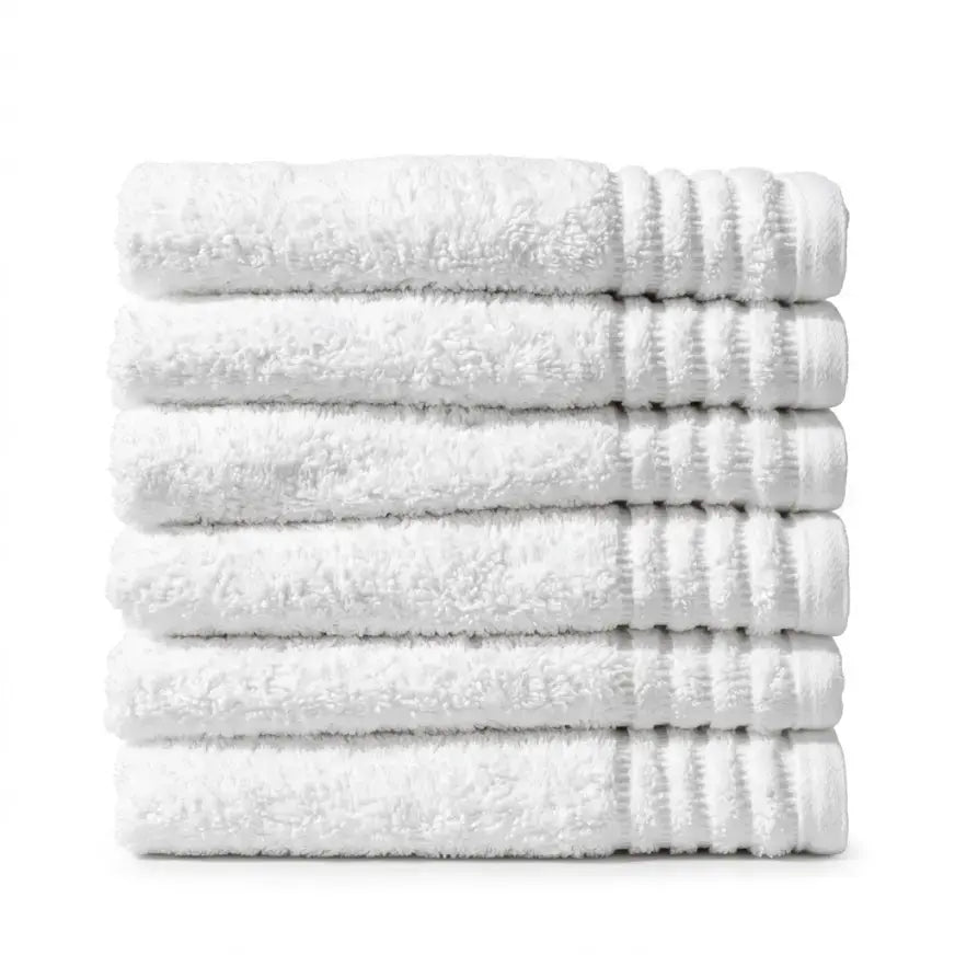 Handtuch in Weiss – 100% Baumwolle, 50x90 cm | Handtuchshop.ch