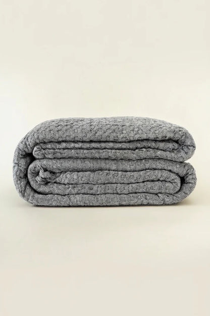 Couvre-lit texturé – Gris