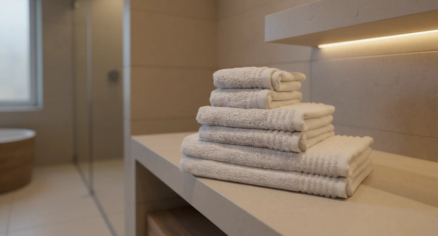 Set de 6 serviettes en éponge AquaSOFT®