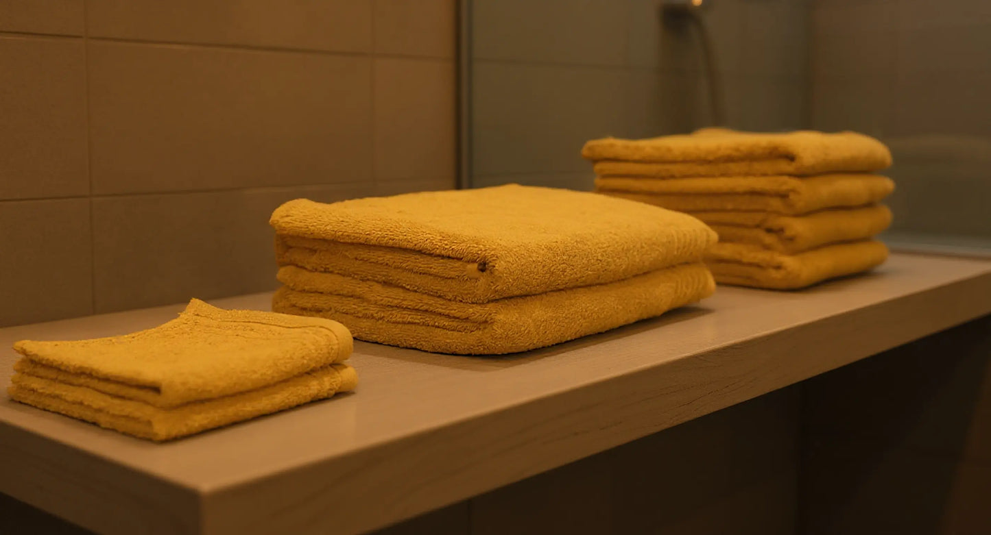 Set de 8 serviettes «Famille» en éponge AquaSOFT®