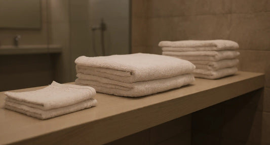 Set de 8 serviettes «Famille» en éponge AquaSOFT®