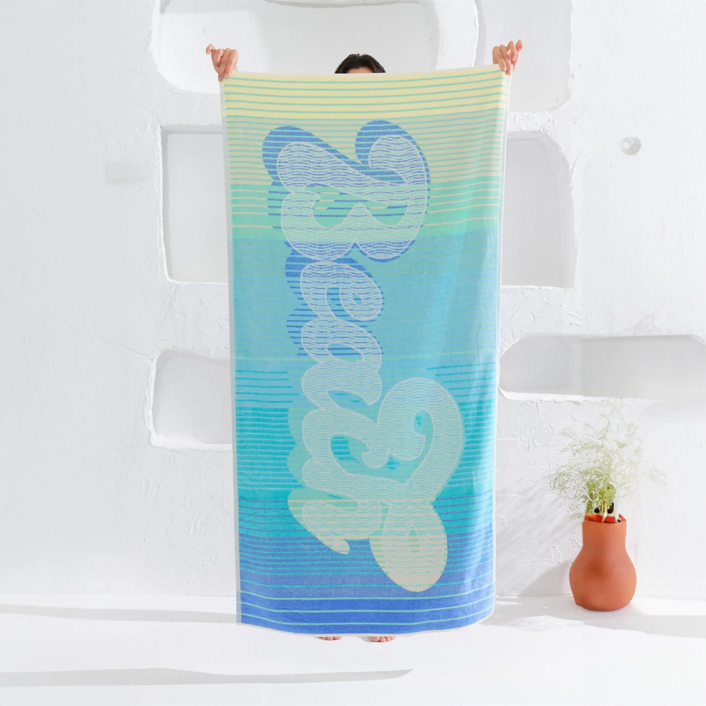 Serviette de plage 75×150 cm BeachCool AquaSOFT® Riviera