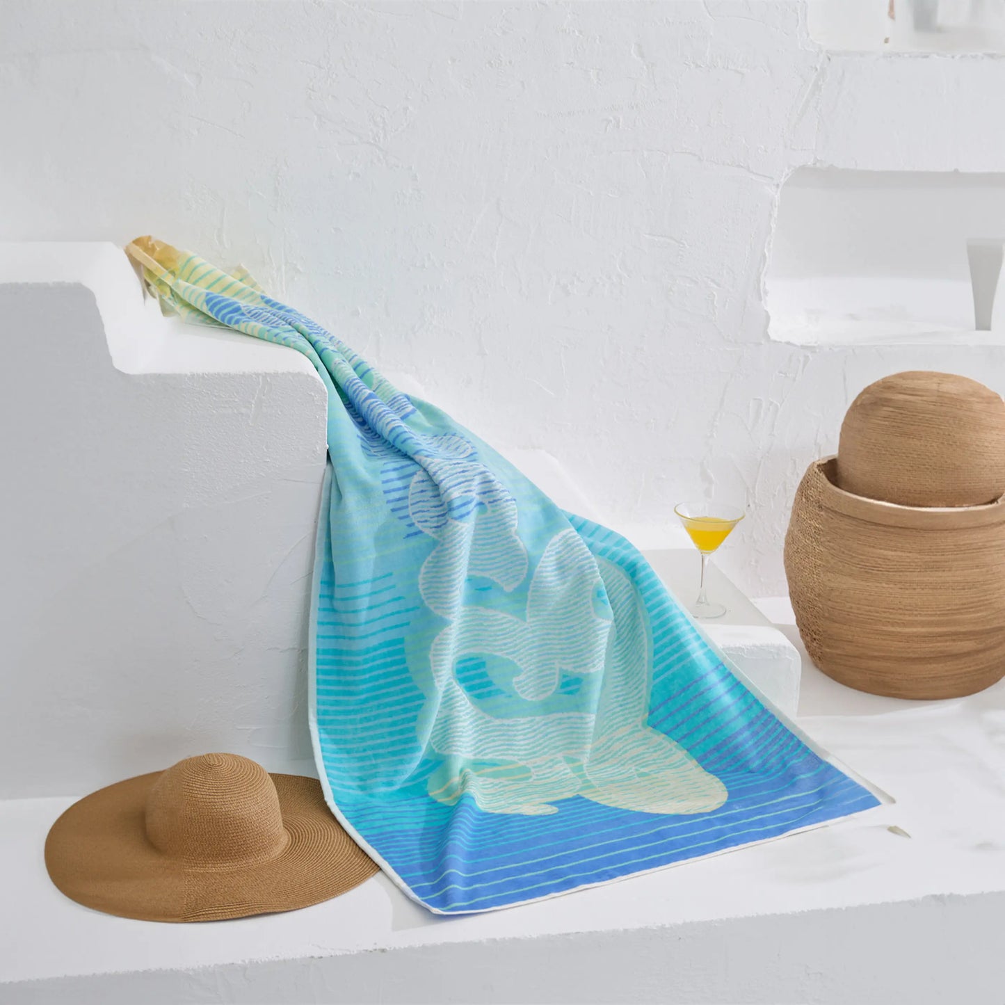 Serviette de plage 75×150 cm BeachCool AquaSOFT® Riviera