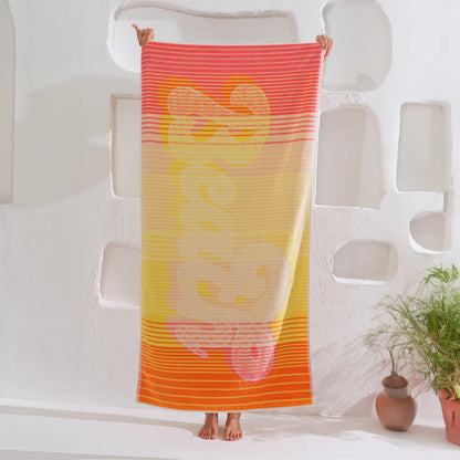 Serviette de plage 75×150 cm BeachWarm AquaSOFT® Riviera