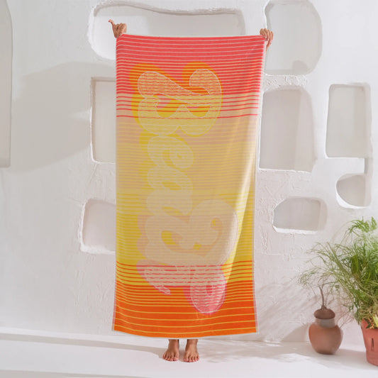 Serviette de plage 75×150 cm BeachWarm AquaSOFT® Riviera