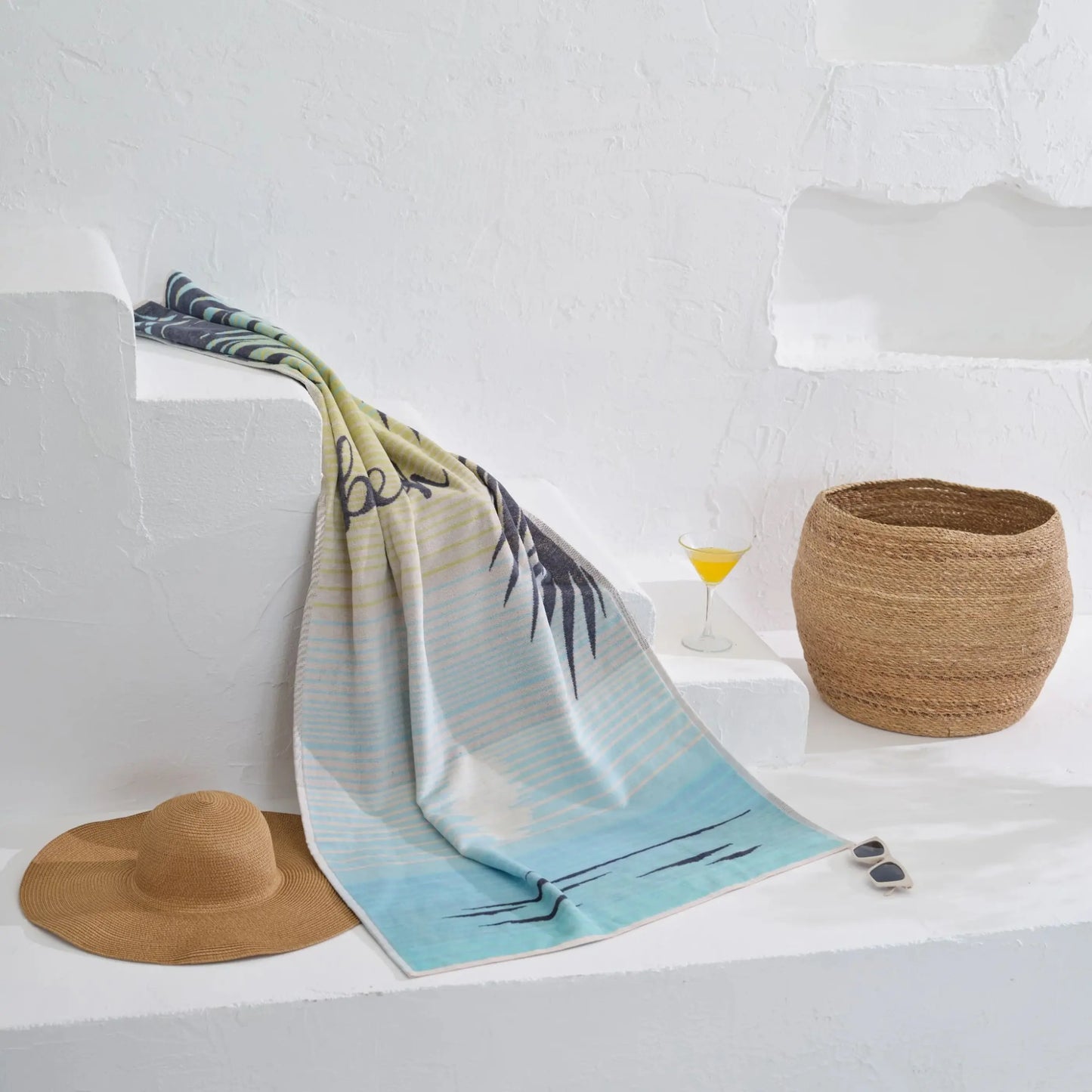 Serviette de plage 75×150 cm Sunrise AquaSOFT® Riviera