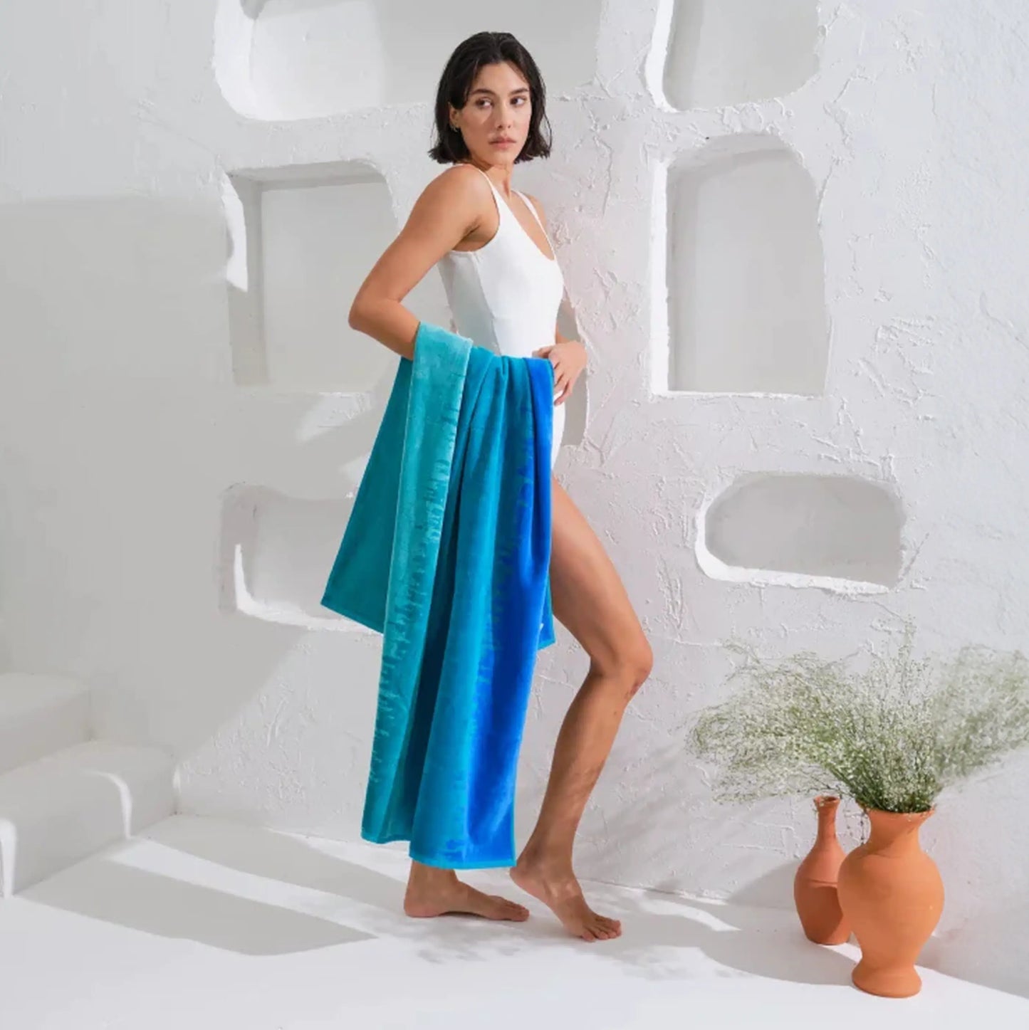 Serviette de plage 75×150 cm Okeanos AquaSOFT® Riviera