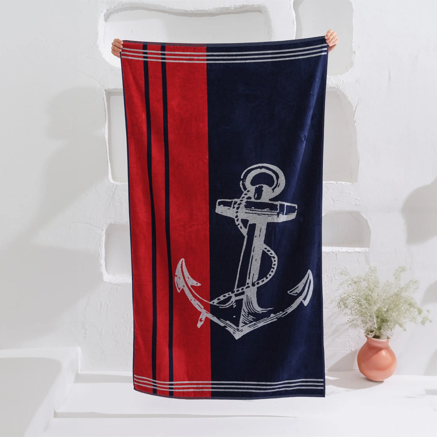 Serviette de plage 90×160 cm Poseidon AquaSOFT® Riviera