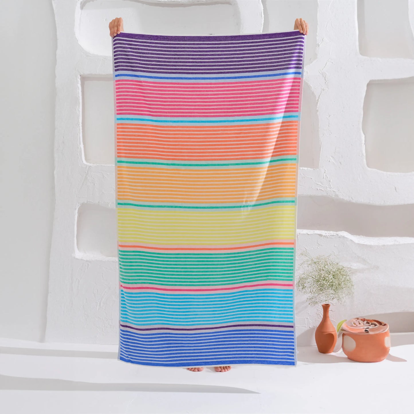 Serviette de plage 90×160 cm Rhea AquaSOFT® Riviera