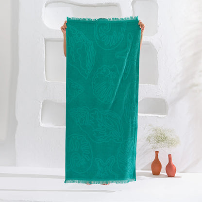 Serviette de plage 70×150 cm Shell AquaSOFT® Riviera