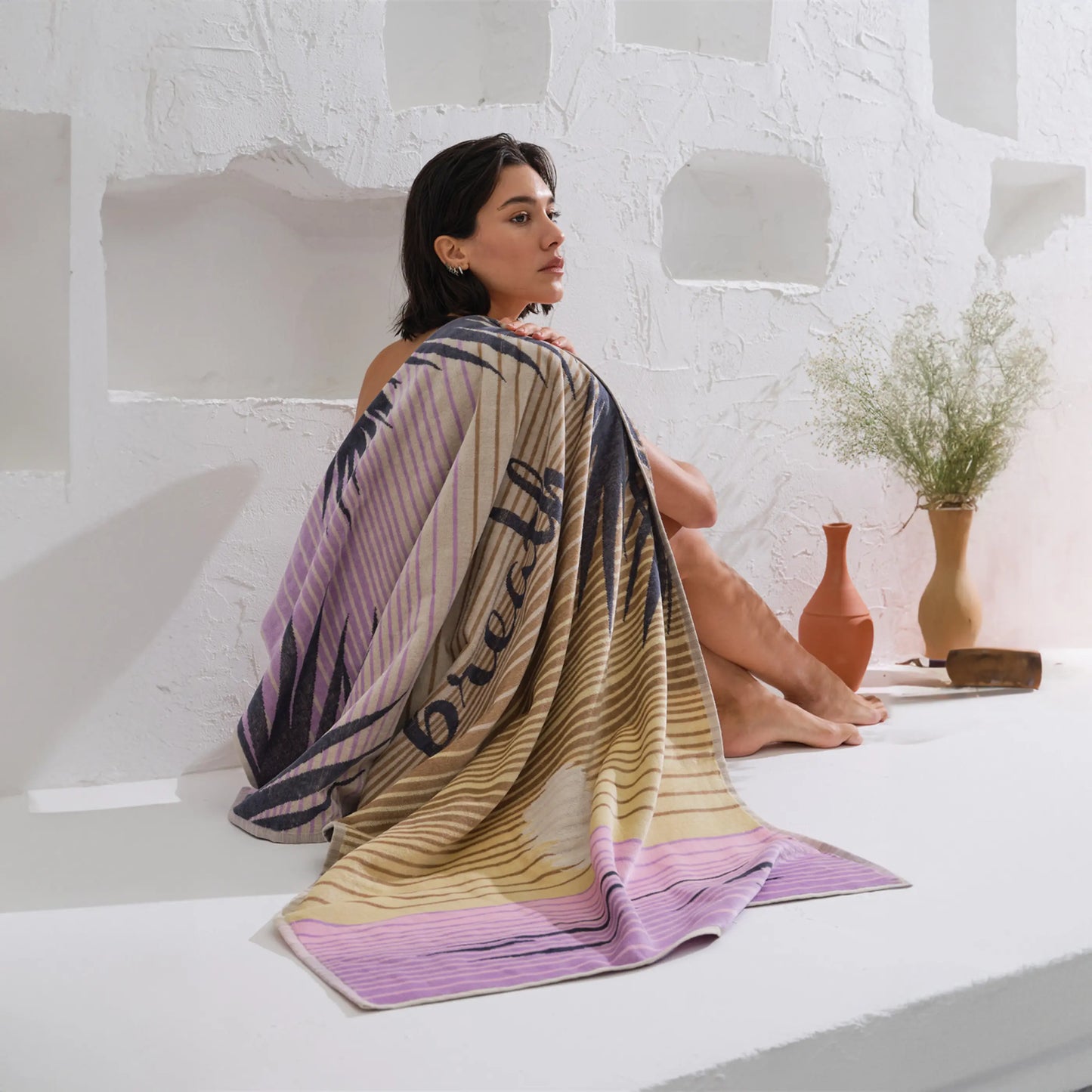 Serviette de plage 75×150 cm Sunset AquaSOFT® Riviera