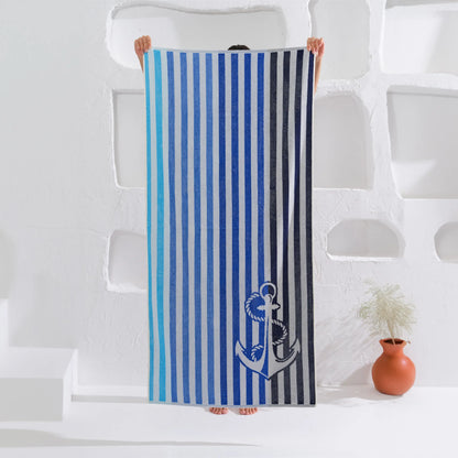 Serviette de plage 75×150 cm Triton AquaSOFT® Riviera