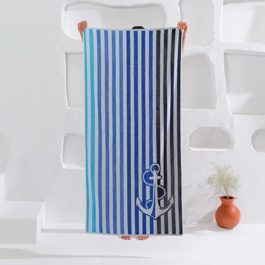 Serviette de plage 75×150 cm Triton AquaSOFT® Riviera